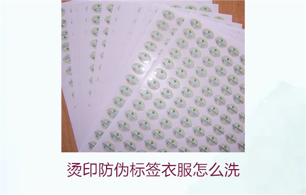 燙印防偽標(biāo)簽衣服怎么洗？保護(hù)燙印防偽標(biāo)簽的正確清洗方法(圖1)