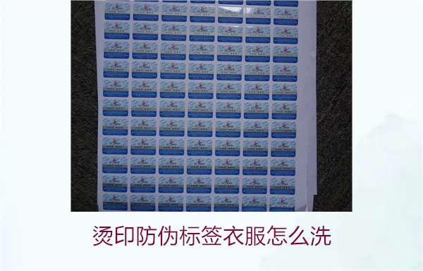 燙印防偽標(biāo)簽衣服怎么洗？保護(hù)燙印防偽標(biāo)簽的正確清洗方法(圖2)